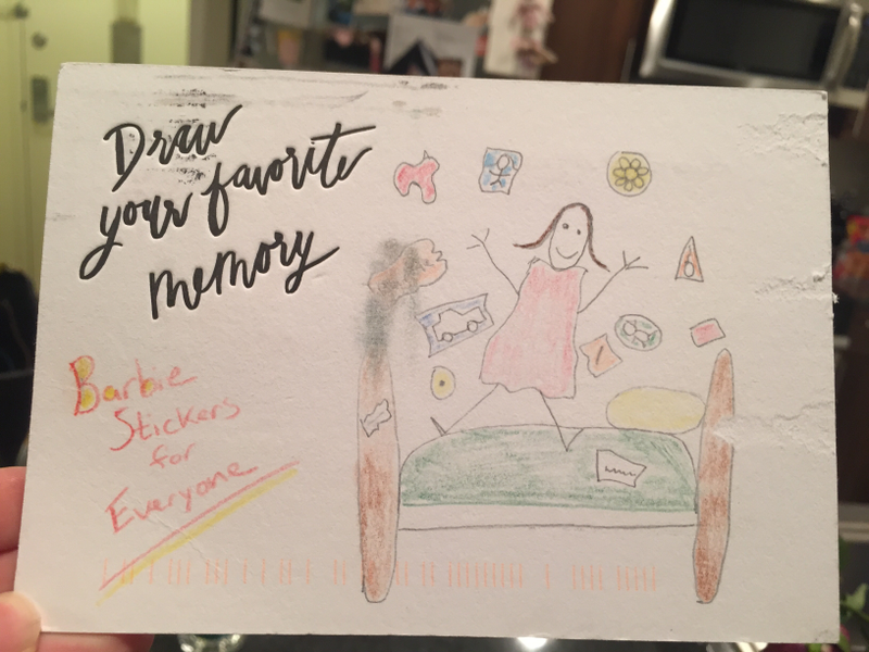 Illustration for article titled RSVP Cards: Our Friends' and Families' Favorite Memories of Us